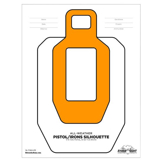 Picture of Rite In The Rain All-Weather Range Target, Close-Range Silhouette, 22in x 17in