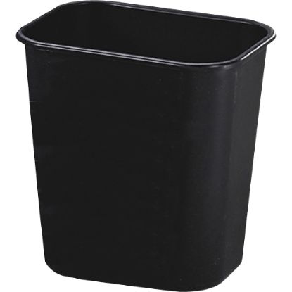 Picture of Rubbermaid Commercial Deskside Wastebaskets, 3.25 Gallons, Black, Set Of 12 Wastebaskets