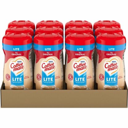 Picture of Coffee mate Original Lite Powdered Creamer Canister - Gluten-Free - Original Lite Flavor - 0.69 lb (11 oz) Canister - 12/Carton - 1860 Serving