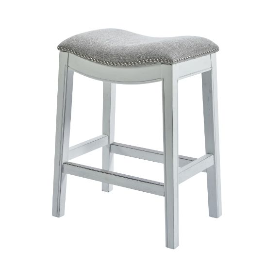 Picture of New Ridge Home Goods Zoey Counter Stool, White