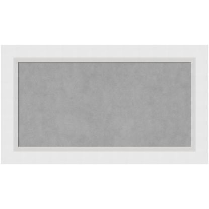 Picture of Amanti Art Magnetic Bulletin Board, 28in x 16in, Blanco White Wood Frame