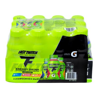 Picture of Fast Twitch Energy Drink Variety Pack, 12 Oz, Pack Of 12 Bottles