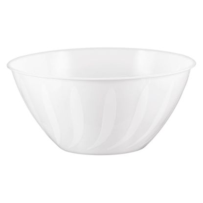 Picture of Amscan 2-Quart Plastic Bowls, 3-3/4in x 8-1/2in, Frosty White, Set Of 8 Bowls