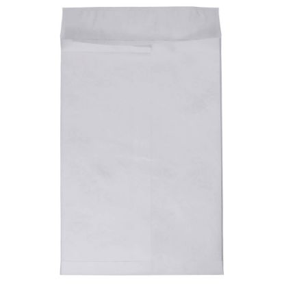 Picture of JAM Paper Tyvek Open-End 13inH x 10inW x 1-1/2inD Envelopes, Peel & Seal Closure, White, Pack Of 100 Envelopes