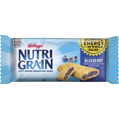 Picture of Kelloggs Nutri-Grain Bars, Blueberry, 1.3 Oz, Box Of 16