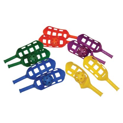 Picture of Champion Sports Scoop Ball Set - Plastic - Red, Orange, Yellow, Green, Blue, Purple - 1 / Case