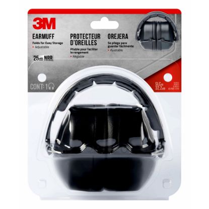 Picture of 3M Folding Earmuff, 90563H1-DC, Black