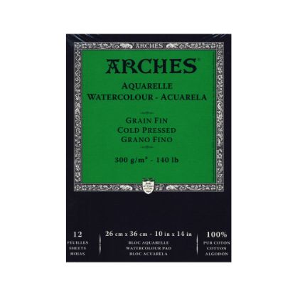 Picture of Arches Watercolor Pad, 10in x 14in, Cold-Pressed, 140 Lb, White