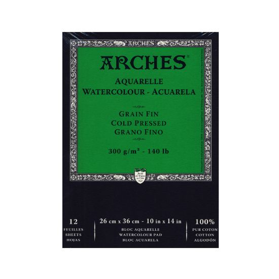 Picture of Arches Watercolor Pad, 10in x 14in, Cold-Pressed, 140 Lb, White