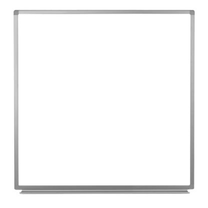 Picture of Luxor Magnetic Dry-Erase Whiteboard, 48in x 48in, Aluminum Frame With Silver Finish