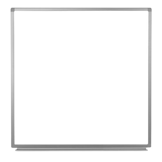 Picture of Luxor Magnetic Dry-Erase Whiteboard, 48in x 48in, Aluminum Frame With Silver Finish