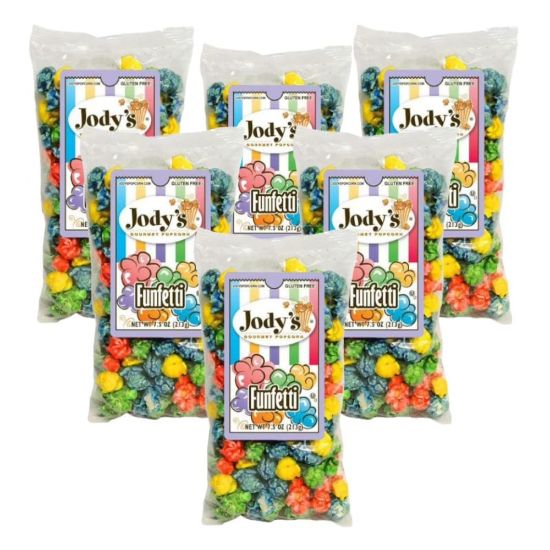 Picture of Jodys Popcorn Funfetti Popcorn, 7.5 Oz, Pack Of 6 Bags