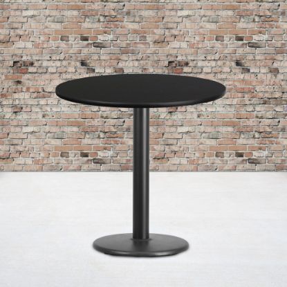 Picture of Flash Furniture Round Hospitality Table, 31-1/8inH x 30inW x 30inD, Black