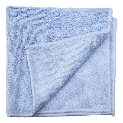 Picture of Pro-Clean Basics Microfiber Towels, Terry Microfiber, 16in x 16in, Blue, Pack Of 48 Towels