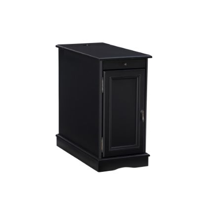 Picture of Powell Girotti Accent Table With Storage, 23-1/2inH x 12inW x 24inD, Black