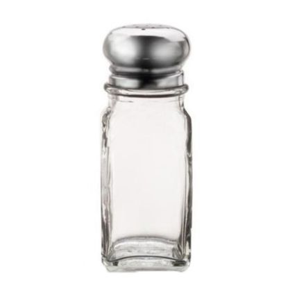 Picture of Vollrath Traex Dripcut Square Salt And Pepper Shakers, 2 Oz, Clear, Case Of 12 Shakers