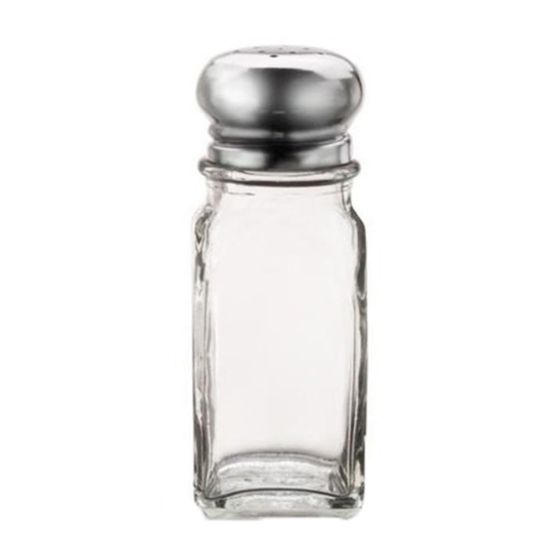 Picture of Vollrath Traex Dripcut Square Salt And Pepper Shakers, 2 Oz, Clear, Case Of 12 Shakers