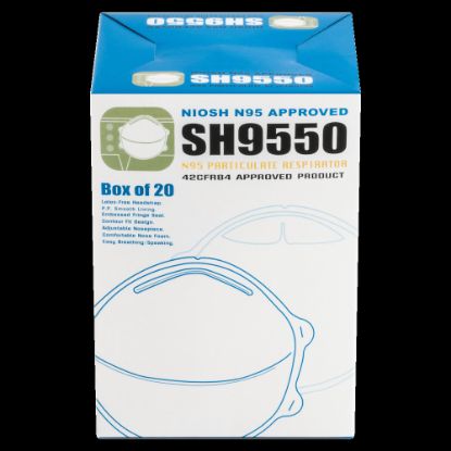 Picture of Impact Products N95 Approved Disposable Dust/Mist Respirator, One Size, White, Case Of 20