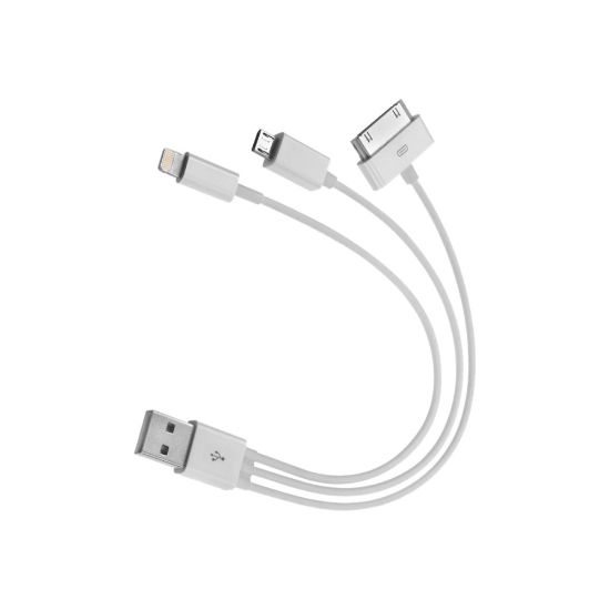 Picture of 4XEM Apple USB To 30-Pin/Lightning/Micro USB Cable