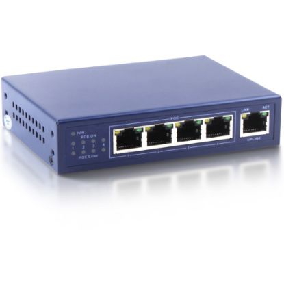 Picture of 4XEM 4-Port PoE 10/100Mbps Ethernet Switch 1.0 Gbps bandwidth 744K packet forward rate