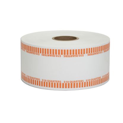 Picture of Pap-R Products Automatic Coin-Wrapper Roll, Quarters, Orange, Roll Of 1,900