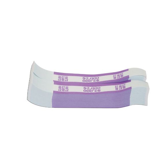 Picture of Currency Straps, Violet, $2,000, Pack Of 1,000