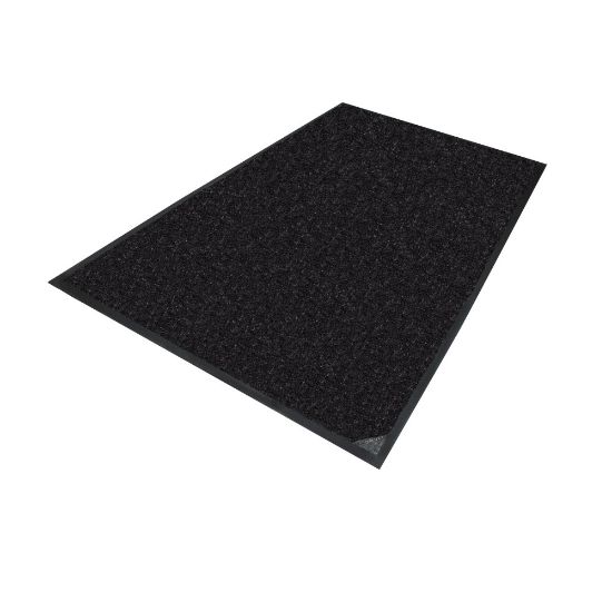 Picture of M+A Matting MicroLuxx Floor Mat, 59in x 35in, Universal, Black