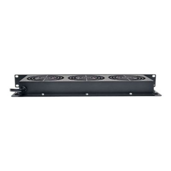 Picture of Tripp Lite Rack Enclosure Server Cabinet 1U Cooling Fan Tray 3 120V 210 CFM - Rack fan tray - with 3 cooling fans - AC 120 V - 1U - 19in