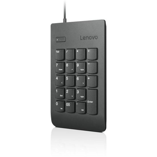 Picture of Lenovo USB Numeric Keypad Gen II - Cable Connectivity - USB Interface - 19 Key - Notebook, Tablet - PC - Black