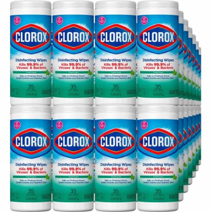 Picture of Clorox Disinfecting Cleaning Wipes, Fresh Scent, 420 Sheets Per Canister, Case Of 35 Canisters