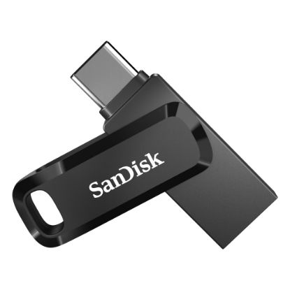 Picture of SanDisk Ultra Dual Drive Go USB Type-C/Type-A Flash Drive, 64GB, Black