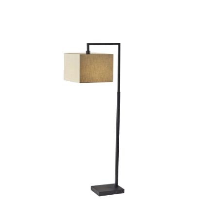 Picture of Adesso Richard Floor Lamp, 60inH, Beige/Black