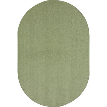 Picture of Joy Carpets Kids Essentials Oval Area Rug, Endurance, 6ft x 9ft, Sage