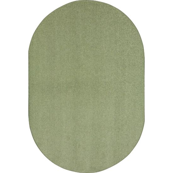 Picture of Joy Carpets Kids Essentials Oval Area Rug, Endurance, 6ft x 9ft, Sage