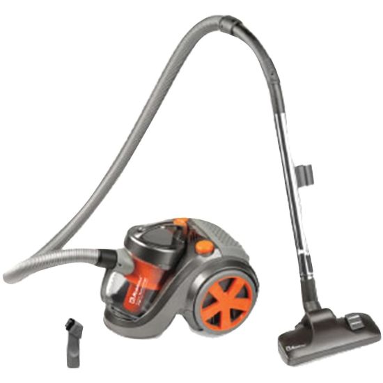 Picture of Koblenz YCA-1300 Centauri Canister Vacuum Cleaner - 1300 W Motor - Bagless - Dusting Brush, Floor Tool, Crevice Tool, Telescopic Tube, Carpet Tool - Hard Floor, Carpet - HEPA - Pet Hair Cleaning - AC Supply - Orange, Gray