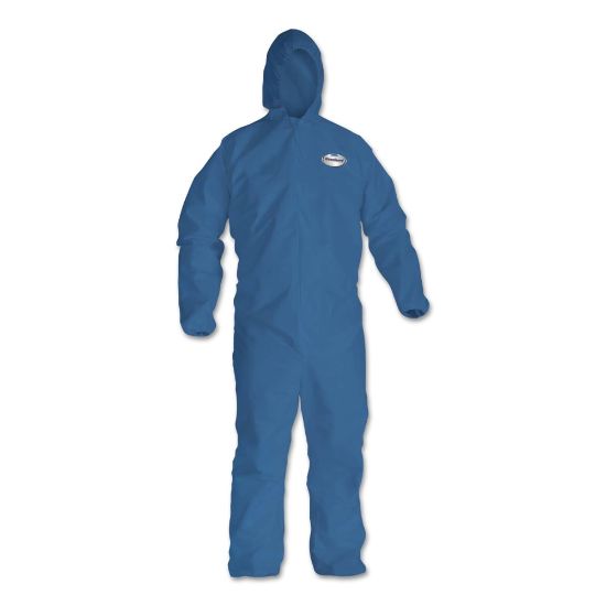 Picture of Kimberly-Clark Professional KleenGuard A20 Microforce Particle Protection Coveralls, KS, 2X, Denim Blue, Pack Of 24 Coveralls