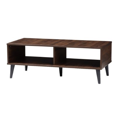 Picture of Baxton Studio Mid-Century Modern Coffee Table, Brown/Dark Gray