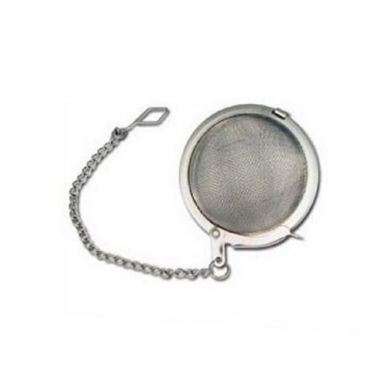 Picture of Winco Stainless Steel Tea Infuser Ball With Chain, 2in