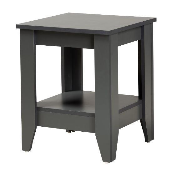 Picture of Baxton Studio Modern And Contemporary Square Living Room End Table, 19-3/4in x 15-3/4in, Gray