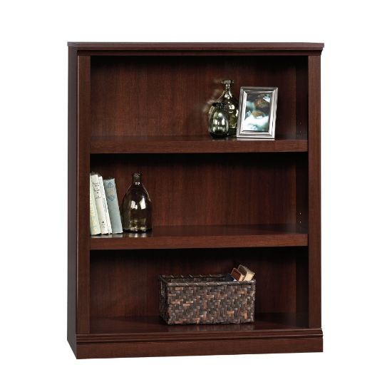 Picture of Sauder Select 43 13/16inH 3-Shelf Transitional Bookcase, Cherry/Medium Finish, Standard Delivery