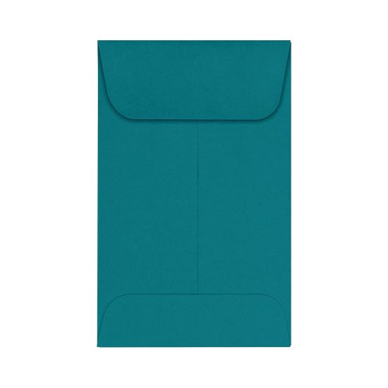 Picture of LUX Coin Envelopes, #1, Gummed Seal, Teal, Pack Of 50