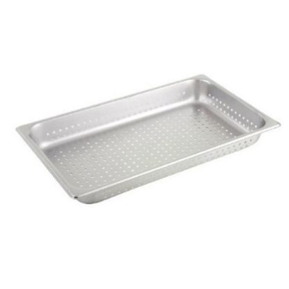 Picture of Winco Full-Size 2-1/2in Perforated Steam Table Pan, Silver