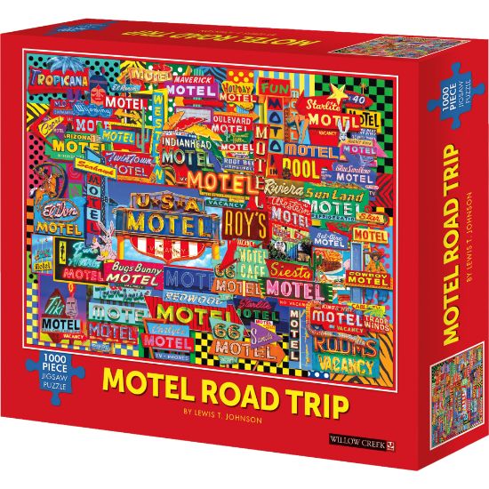 Picture of Willow Creek Press 1,000-Piece Puzzle, Motel Road Trip