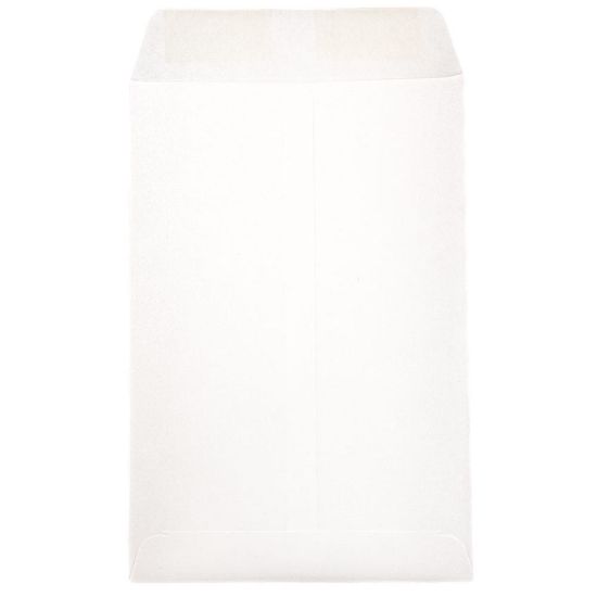 Picture of JAM Paper Open-End 6in x 9in Envelopes, Gummed Closure, White, Pack Of 50 Envelopes