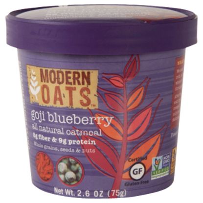 Picture of Modern Oats Oatmeal Cups, Goji Blueberry, 2.6 Oz, Pack Of 12