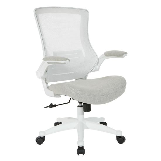 Picture of Office Star WorkSmart Manager Chair, Linen Stone/White