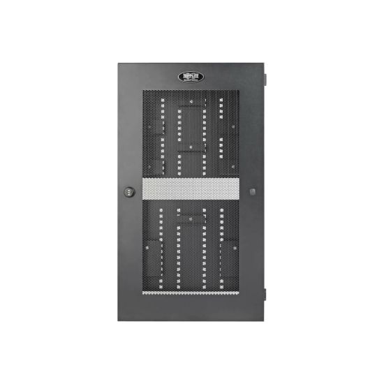 Picture of Tripp Lite Wallmount Rack Enclosure 5U Vertical Low-Profile Switch-Depth Adjustable Brackets - Rack enclosure cabinet - wall mountable - black - 5U