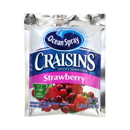 Picture of OCEAN SPRAY Craisins Strawberry Flavored Dried Cranberries, 1.16 oz, 200 Count