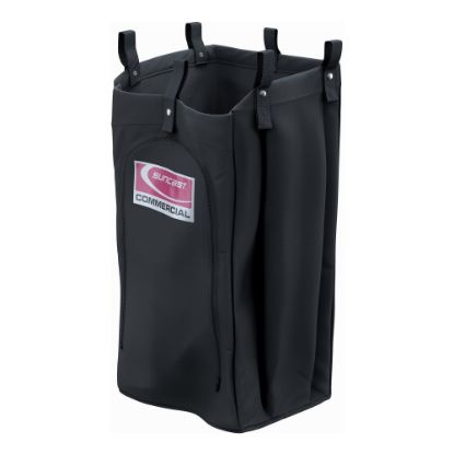 Picture of Suncast Commercial Standard Housekeeping Bag, 29-15/16inH x 15-1/4inW x 12-1/16inD, Black