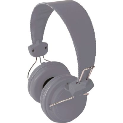 Picture of HamiltonBuhl Headset with In Line Microphone Gray - Mini-phone - Wired - 32 - 20 Hz - 20 kHz - Over-the-head - Binaural - Circumaural - 5 ft Cable - Gray